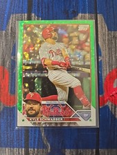2023 Topps Series 2 - Kyle Schwarber #466 Green Foil /499 Philadelphia Phillies