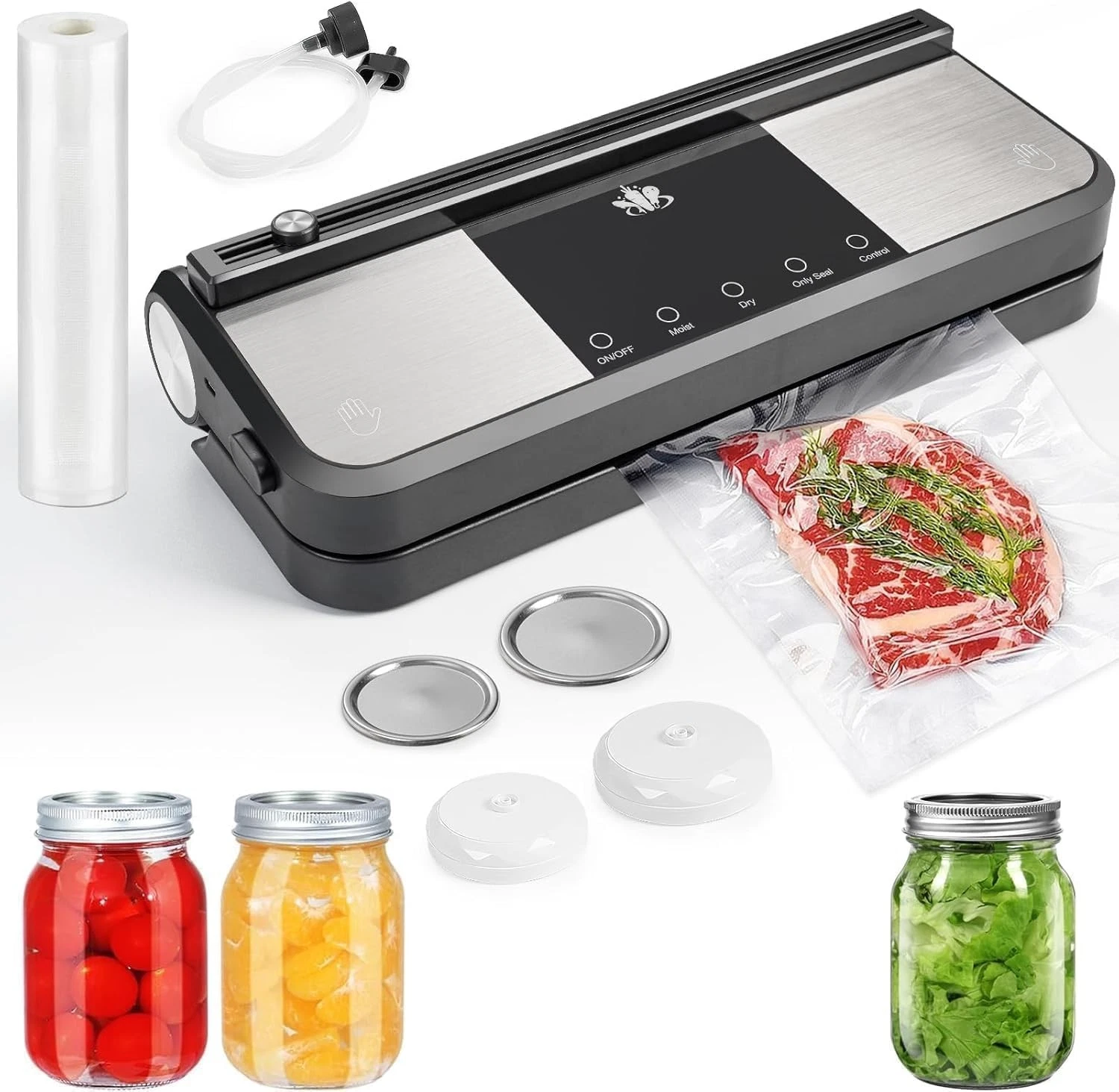 Etunia Cordless Vacuum Sealer, Rechargeable Vacuum Seal Machine for Dry/Moist...