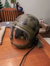 VINTAGE 1982 GENTEX HELMET SHELL Helicopter Pilot MC-140 Medium Size Comm