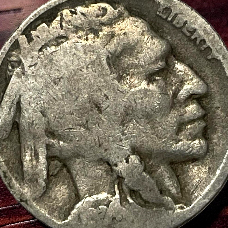 1924-D Buffalo Nickel Coin Low Mintage Denver Mint KM# 134 Lot D2-101