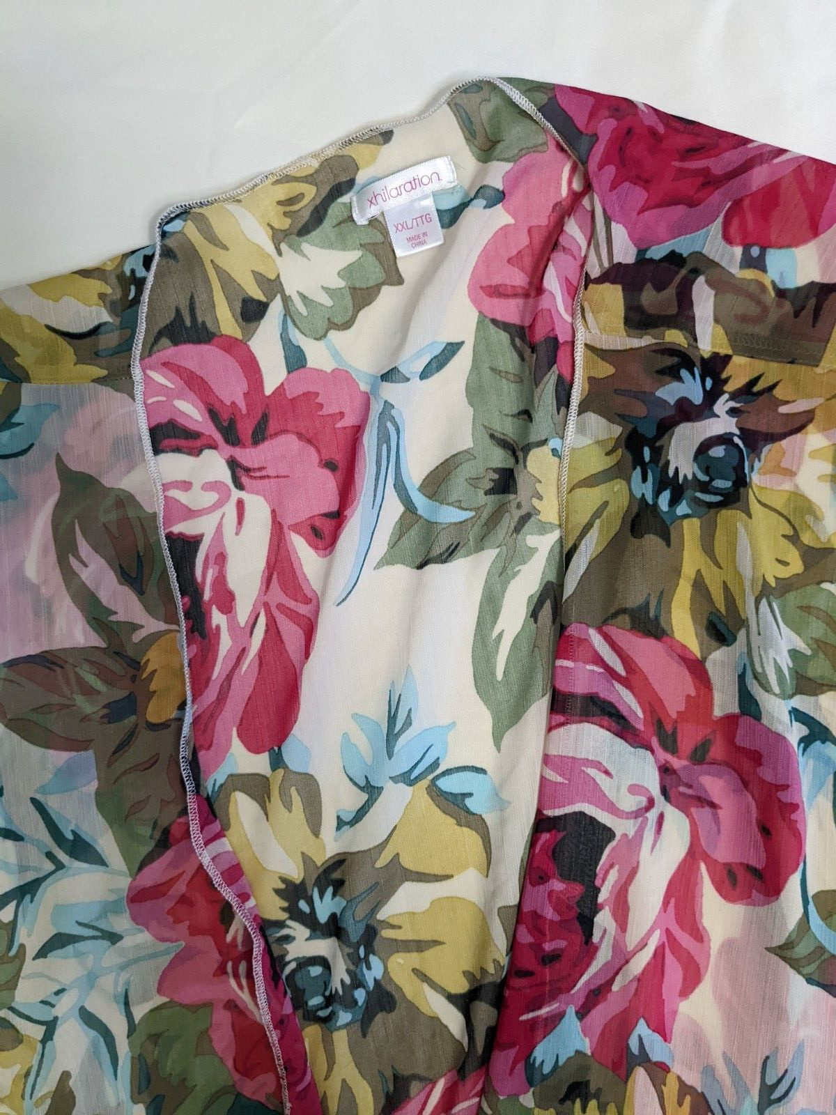 Floral Kimono Open Cardigan Sheer Xhilaration Siz… - image 3