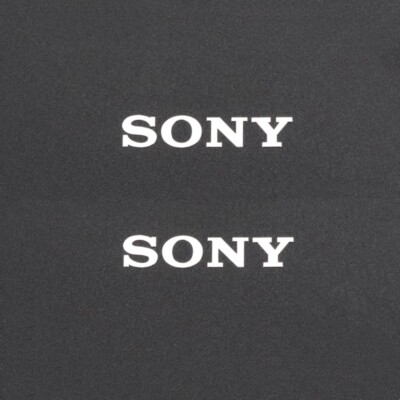 SONY Metal stickers logo Badge Sticker Decal 30mm(1.18'')X6mm(0.23'')