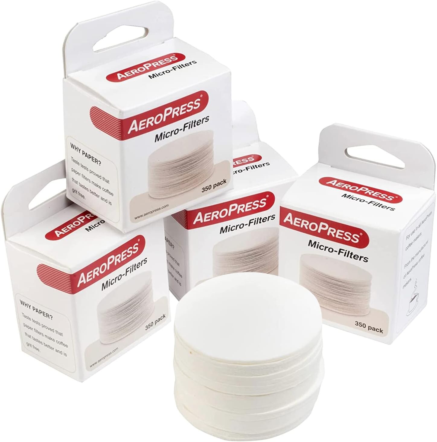 AEROPRESS COFFEE MICRO FILTERS PAPER FILTERS AEROBIE (4 Packs)  TKC801705x4