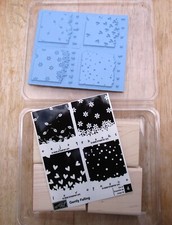 Gently Falling Rubber Stamps by Stampin' Up 2006 Set of four stamps NOS