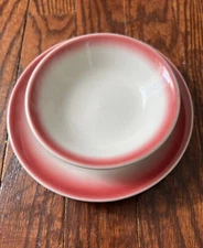 Vintage Homer Laughlin China 6” Plate and 5” Bowl