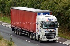 Truck Photo 12x8 - DAF XF - Scott Commercials - CE70 BZS