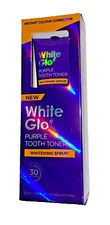 White Glo Purple Tooth Toner Whitening Serum Instant Colour Corrector Exp 10/28