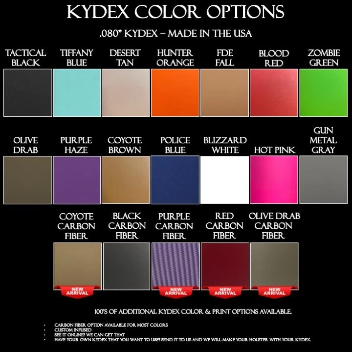 Springfield Hellcat Pro Kydex Trigger Guard w/ 550 Paracord (Choose Color) - Image 2 of 4