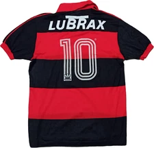 Vintage Flamengo Zico Bebeto 1986-87 adidas Match Player Soccer Jersey