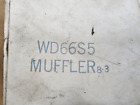 <!--F#f_0--> Wisconsin Exhaust Muffler WD 66 S5 New Old Stock In Dusty Box<!--F/-->