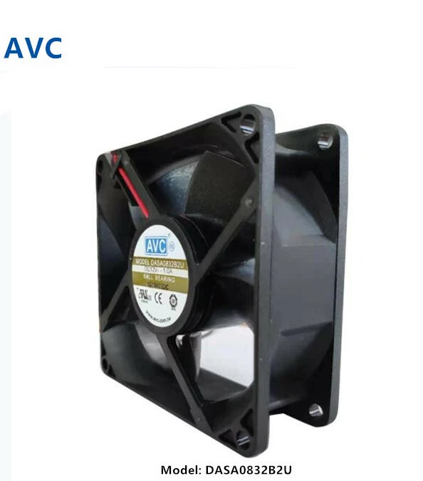For AVC DASA0832B2U DC12V 1.0A 80*80*32MM 2pin Charging pile Cooling Fan - Image 2 of 4