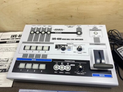 その他 EDIROL LVS-400 VIDEO MIX / LIVE SWITCHER Roland EDIROL LVS-400 4-Channel Video Mixer Switcher Used from