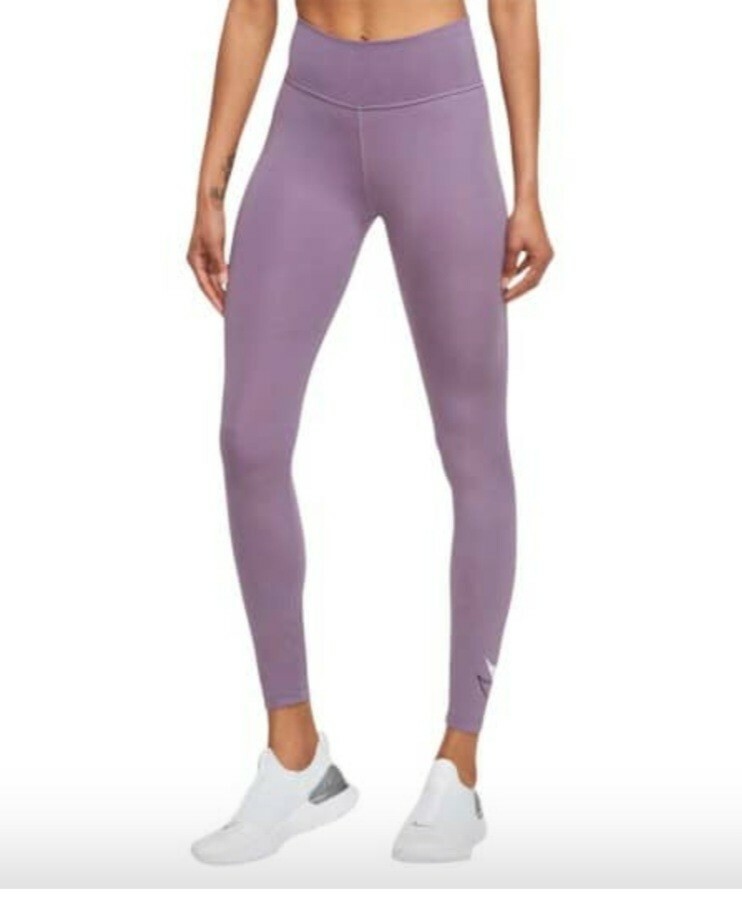 nike swoosh leggings purple