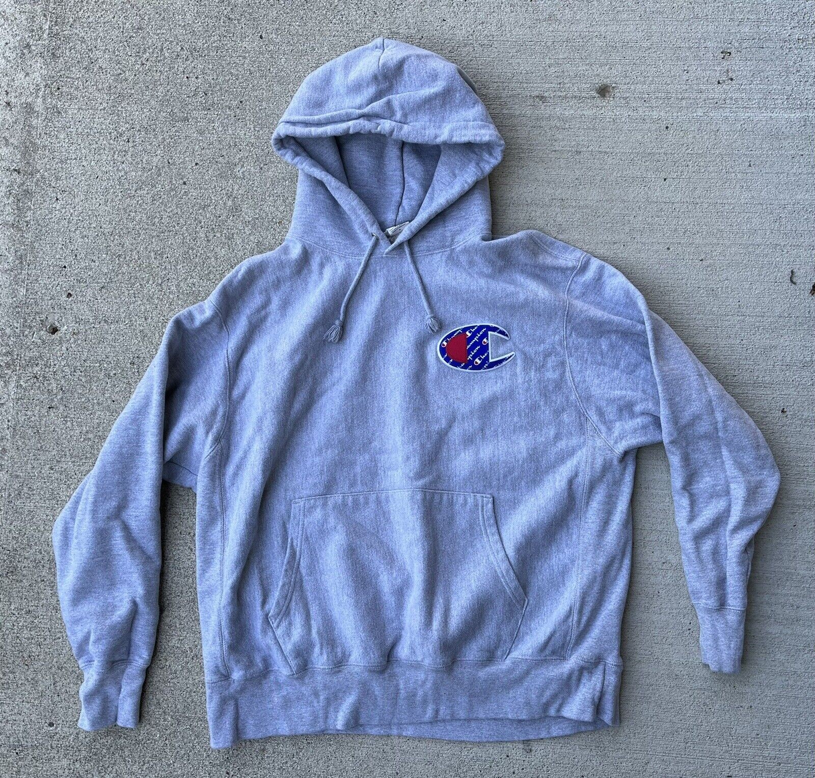 Champion Reverse Weave Raised Patch Logo Hoodie M… - image 1