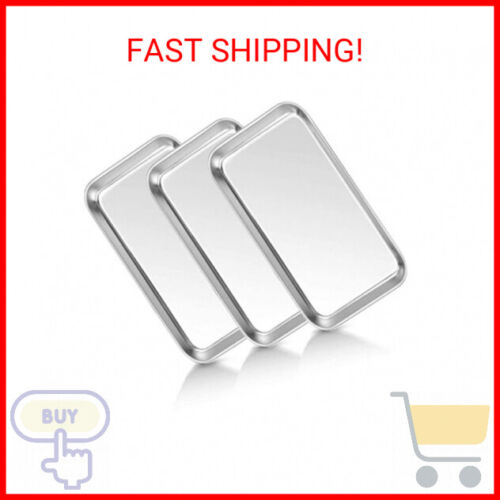 Medical Tray Stainless Steel (3 Pack), Dental Lab Instruments Surgical Metal Tra