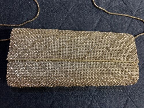 Whiting and Davis Clutch Mesh Evening Bag Silver - Picture 2 of 7