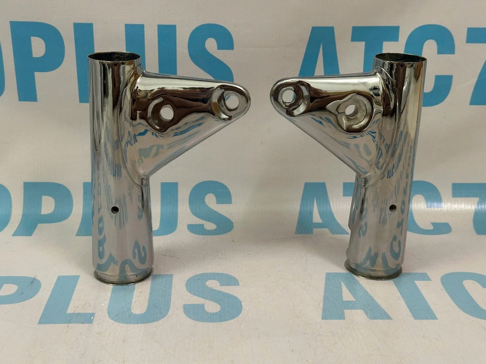 1973 Honda CB350 CB 350 Twin Front Fork Ears Cover, CB350G Headlight Stay Holder - Imagem 2 de 4