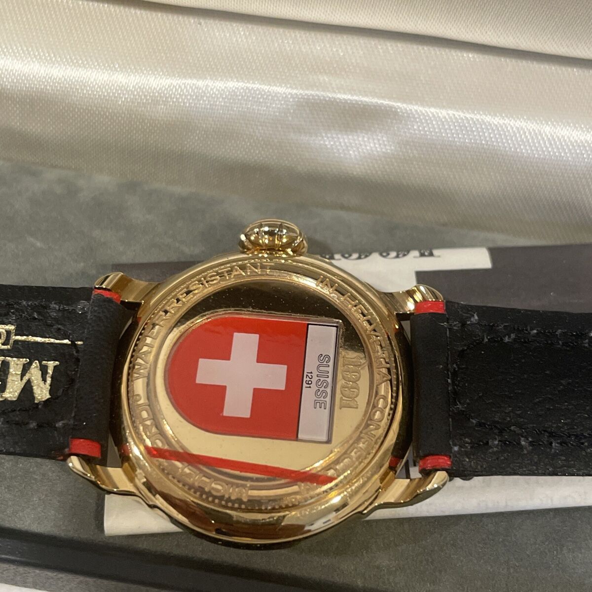 MICHEL JORDI Women's Watch Vintage Gold Tone 1991 Quartz
