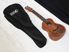 LUNA Left-Handed Mo'o Mahogany Concert UKULELE NEW w/ Gig Bag UKE - LEFTY