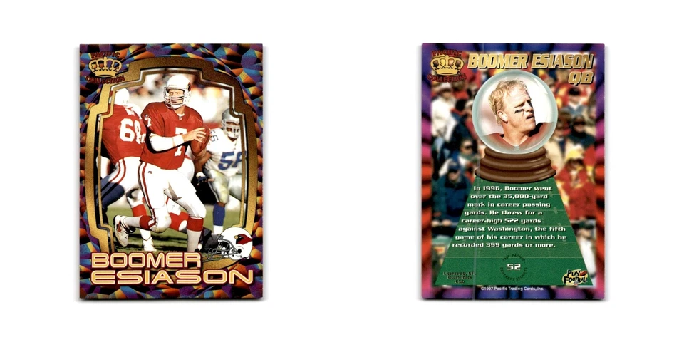 Boomer Esiason 1997 Pacific #52 Cincinnati Bengals Football Card NM - Image 3 of 3