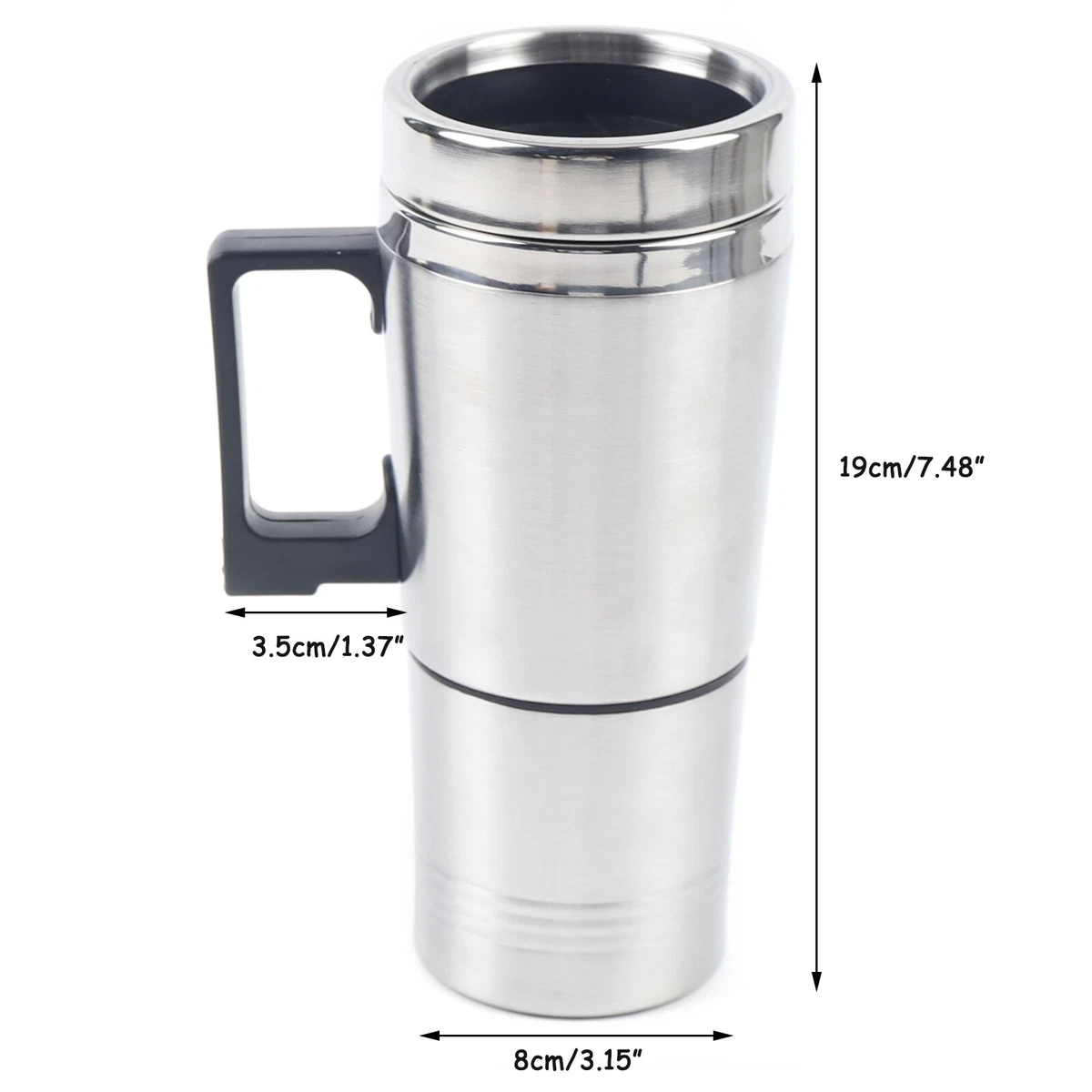 Portable 12V Thermos Van Tea Coffee Mug Electric Thermal Flask