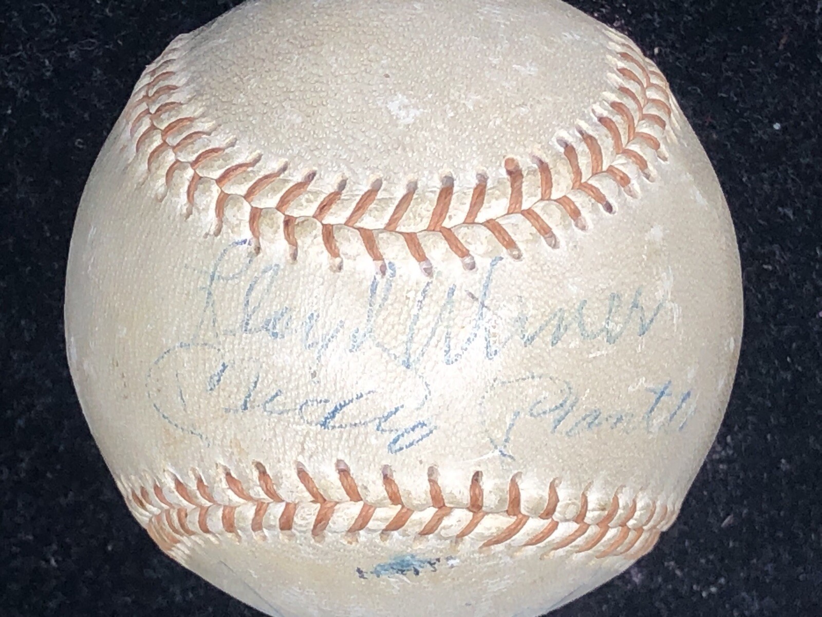 Mantle Mays Dimaggio Marichal Waner Ruffing Autographed Signed Mickey Mantle Joe Dimaggio Mays Waner Multi HOF Auto Baseball JSA LOA 