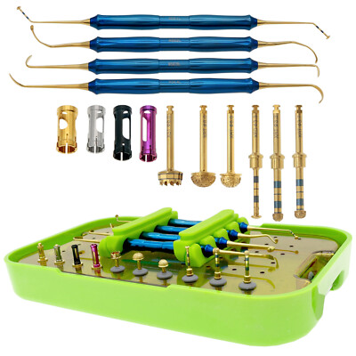 Dental Sinus Lift Kit Lateral Crestal Drills Stoppers Elevation