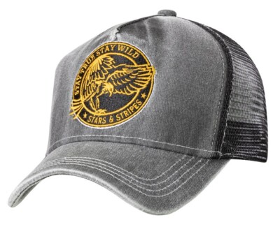 Basecap Baseball Cap Cappy USA stay wild Western Kappe Amerika Mütze Eagle Adler