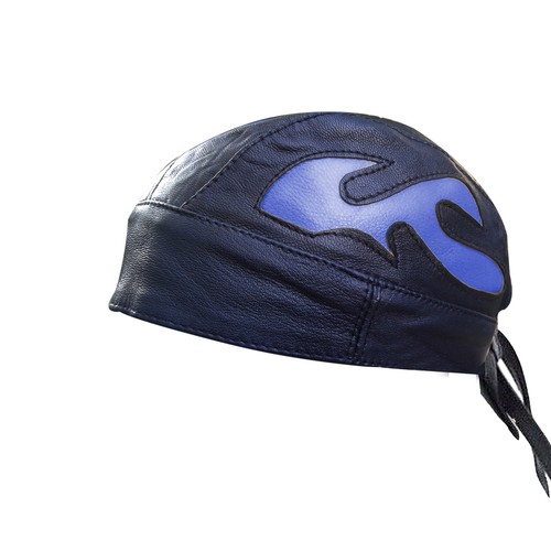Buy Men LEATHER SKULL CAP BANDANA 