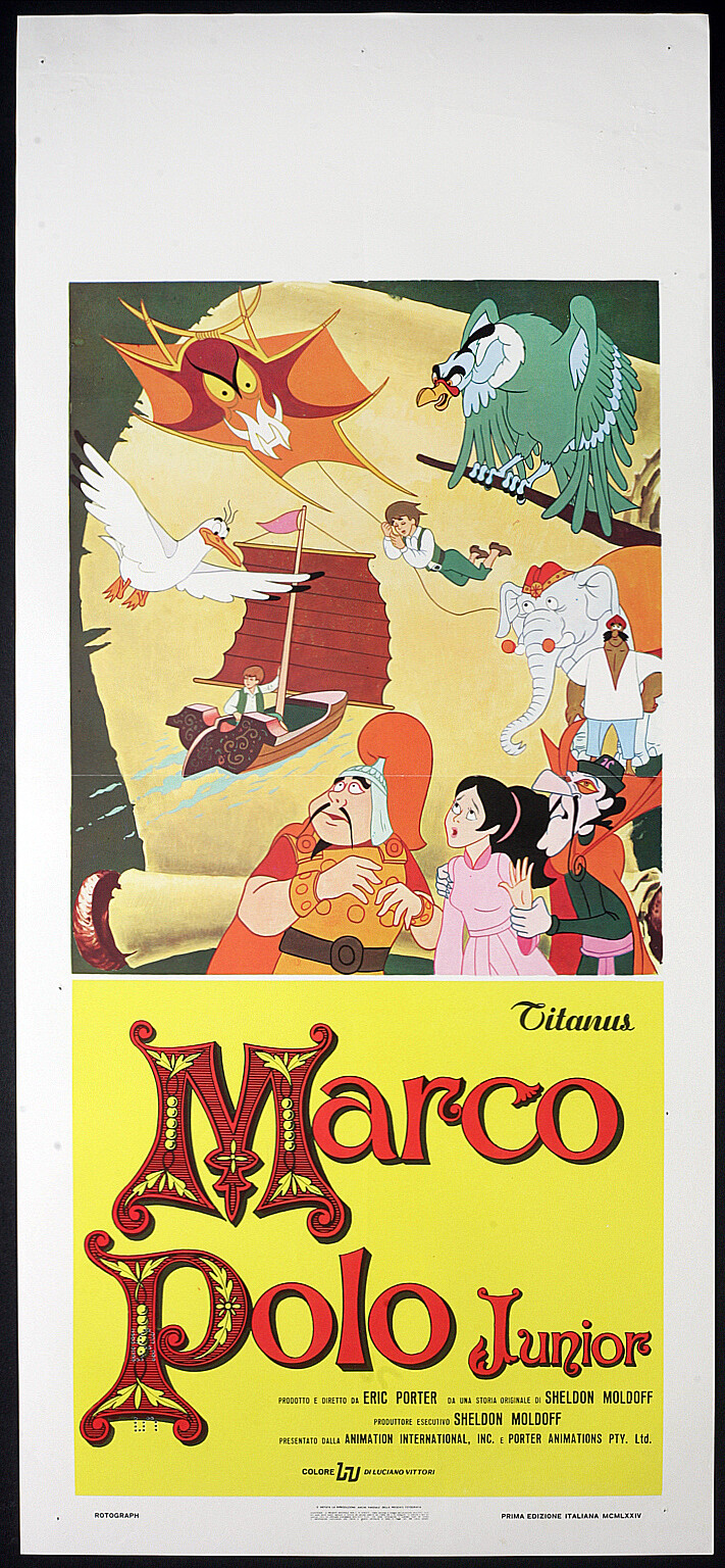 Locandina originale film Marco Polo Junior (1972) - Regia di Eric Porter