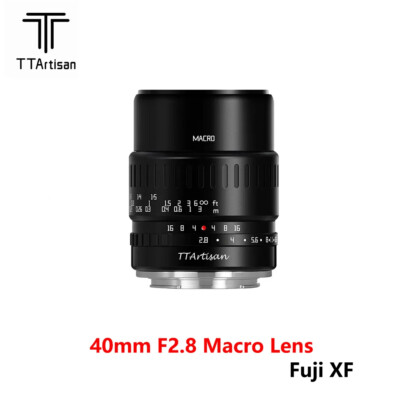 TTArtisan 40mm F2,8 APS-C Makro Objektiv Manueller Fokus für Fujifilm Fuji X