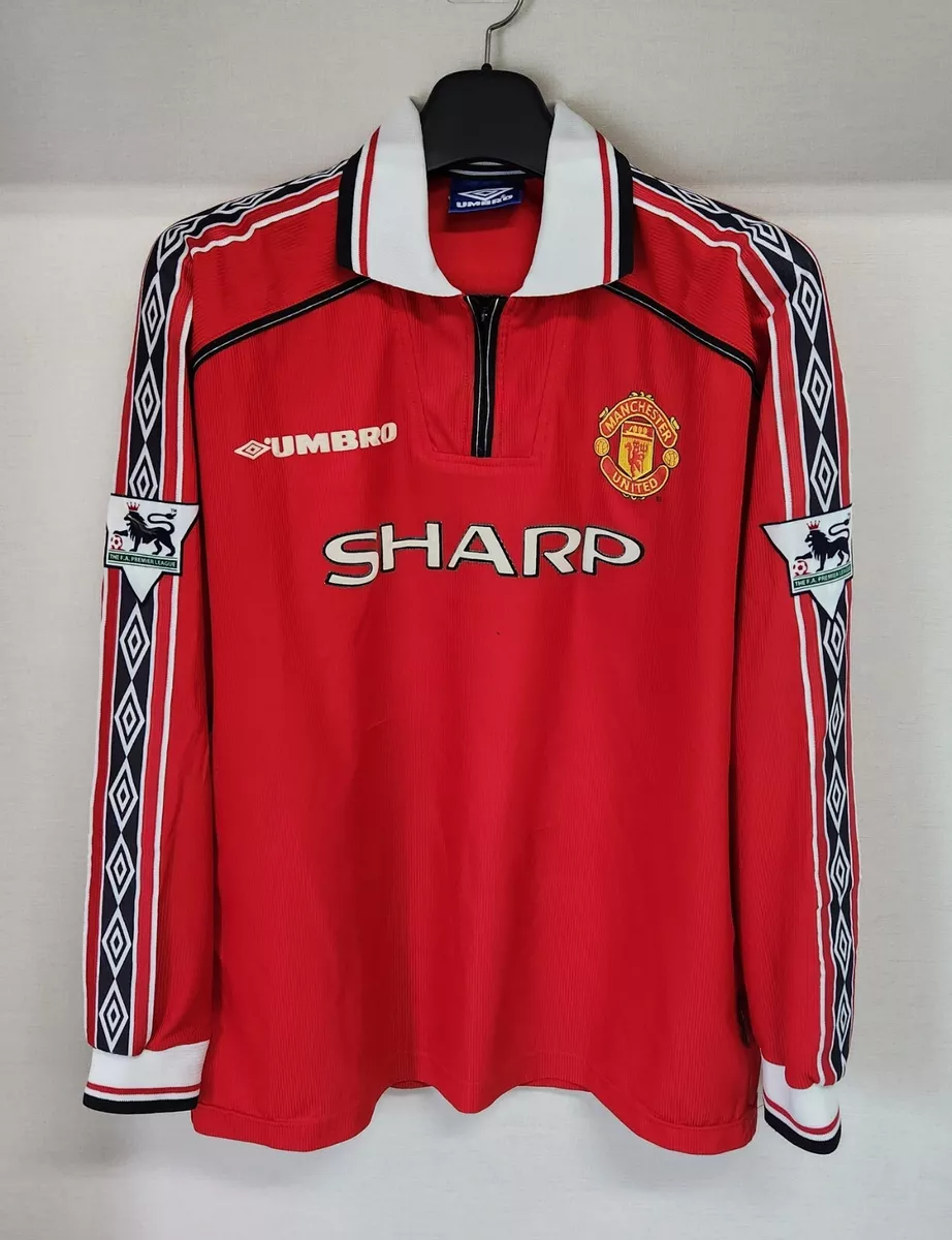 manchester united 1998/99 jersey long sleeve