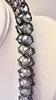 Vintage Caged Faux Gray Pearl Infinity Necklace 30 Inches — photo 6