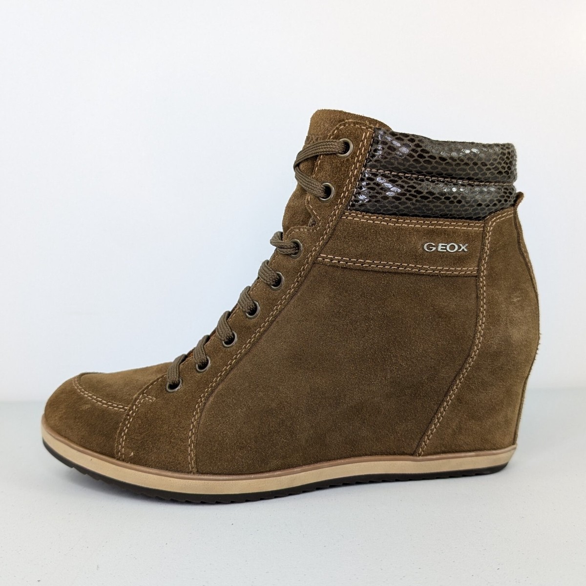 Wedge Sneakers Geox Womens Sneakers Geox Respira Suede Wedge