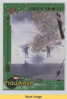 2023 Upper Deck Marvel Studios Hawkeye Trick Shots Green Flare Arrow READ 6kv
