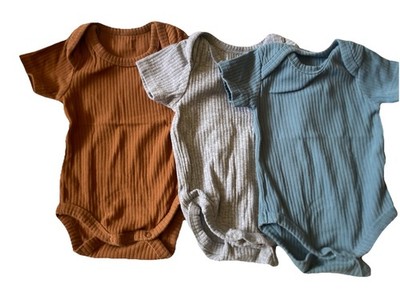 Little Organic Co. One Pieces 3 In Lot + Spearmint Love Beanie Size 0-3 Months