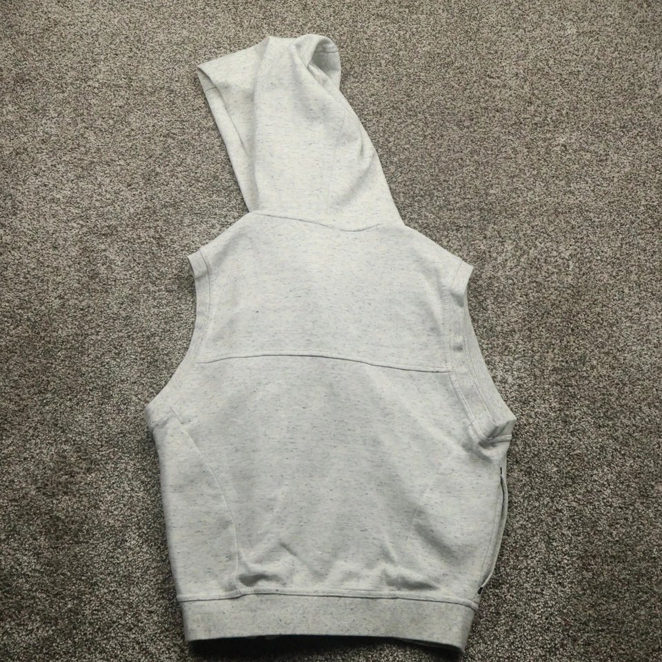 Nike Tech Fleece Sleeveless Hoodie Gray Full Zip Lightweight Vest Mens - Image 2 of 4