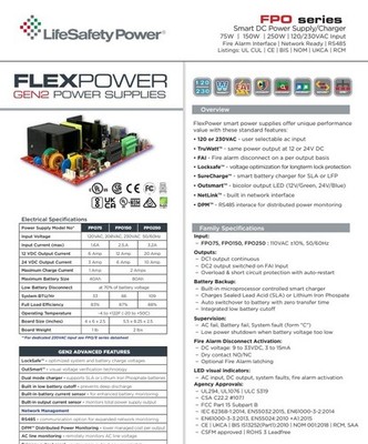 LifeSafety Power FPO75-B100C4D8PE2M