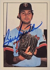 1975 SSPC Bill Butler Auto Card #207 Minnesota Twins Vintage Baseball Signed MLB
