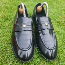 Celine Malaquais Triomphe Loafers in Polished Bullskin EU Size 39 US 8.5
