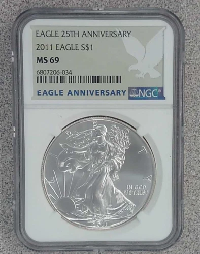 2011 1 oz. .999 American Eagle NGC MS69 (034)