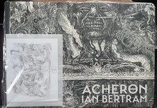 Cuaderno de bocetos privado Acheron de Ian Bertram HC y tarjeta de arte firmada edición Kickstarter