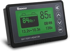Renogy 500A Battery Monitor with Shunt, High and Low Voltage Programmable Alarm