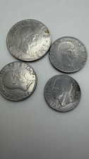 Italy WWII Era Coin Lot (4) Vittorio Emanuele III 2 Lire 1940 + (2) 50 C 1941 +