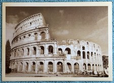 The Roman Colosseum Colosseo Retro Postcard Rome Italy A-6