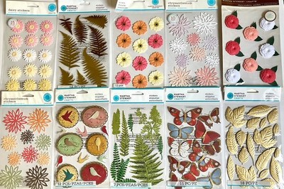 Martha Stewart Stickers, You Pick, Some RARE! Nature Theme!