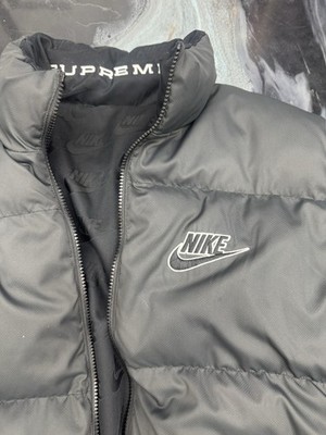Supreme x Nike RARE Reversible Puffy Jacket Black Size L | eBay