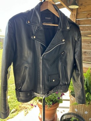 Vintage 90s Wilsons Leather Thinsulate Jacket Men's X-Large Biker