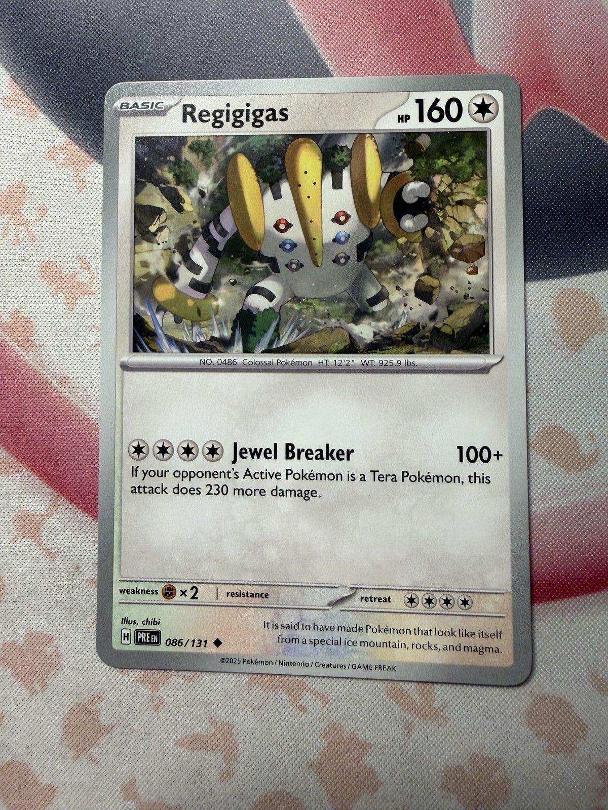 Regigigas Uncommon SV: Prismatic Evolutions 086/131 NM English Pokemon Card