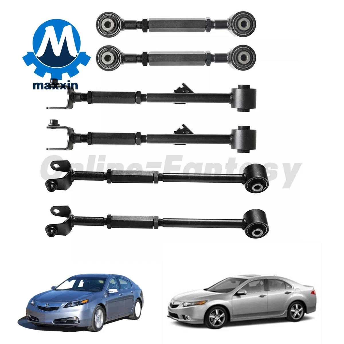 Honda Accord CM 2003-07 Adjustable Front Upper Camber Arms With Ball Joints Honda Accord CM 2003-07 Adjustable Front Upper Camber Arms With Ball Joints